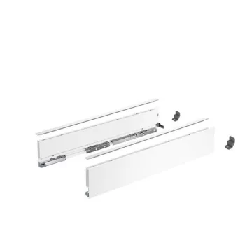   AvanTech YOU Fiók oldalprofil készlet, magasság 101 mm x NL 650 mm, fehér, bal és jobb