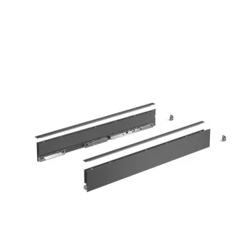   AvanTech YOU Fiók oldalprofil készlet, magasság 77 mm x NL 400 mm, antracit, bal és jobb