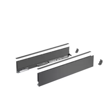   AvanTech YOU Fiók oldalprofil készlet, magasság 101 mm x NL 600 mm, antracit, bal és jobb