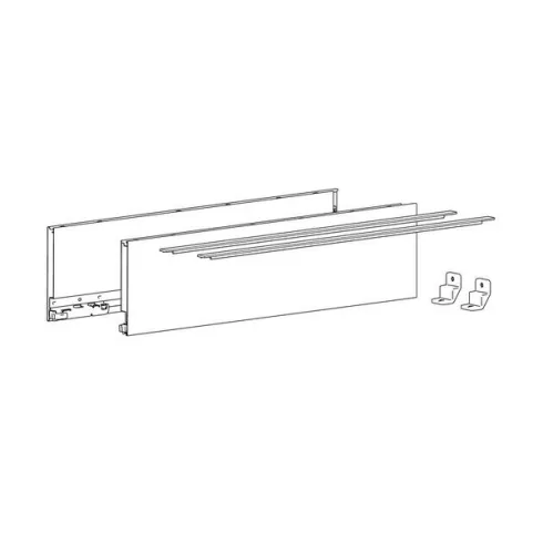 AvanTech YOU Fiók oldalprofil készlet, magasság 139 mm x NL 500 mm, antracit, bal és jobb