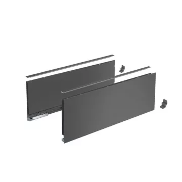   AvanTech YOU Fiók oldalprofil készlet, magasság 187 mm x NL 400 mm, antracit, bal és jobb