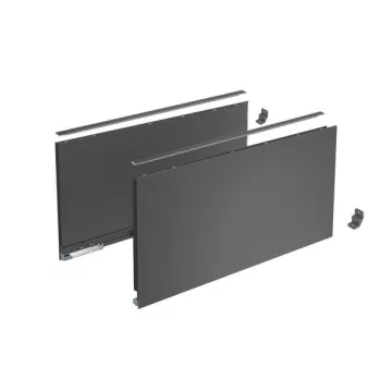   AvanTech YOU Fiók oldalprofil készlet, magasság 251 mm x NL 400 mm, antracit, bal és jobb