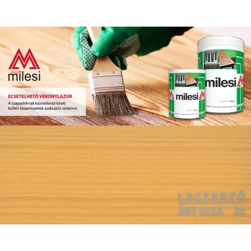 MILESI XGT 6113, Classic Viaszos Vékonylazúr - fenyő szín
